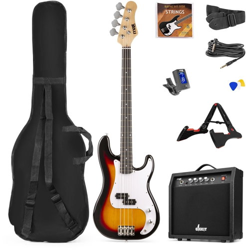 MAX music GigKit Bass Guitar Pack Sunburst - Bass Guitar - Main image