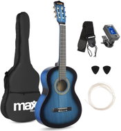 MAX music SoloArt Junior 3/4 Classic Guitar Pack blue - Classical Guitar
