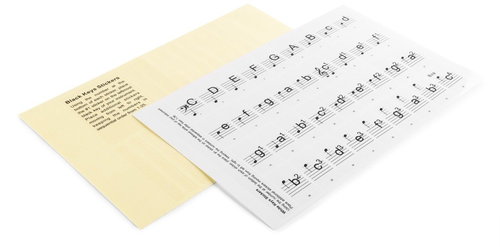 MAX music KB-KEY Stickers for Piano & Keyboards - Music Instrument Accessory - Main image