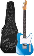 Max Rebel TE Electric guitar, incl. guitar bag, metallic blue - Electric Guitar