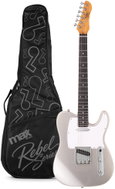 Max Rebel TE Electric guitar, incl. guitar bag, metallic silver - Electric Guitar