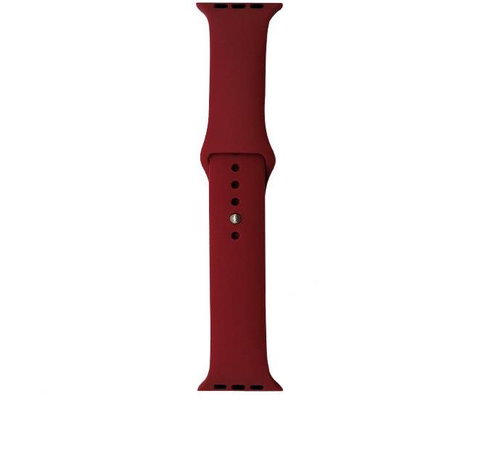 Silicone strap for Apple Watch 42/44/45mm dark red L - Watch Strap - Main image