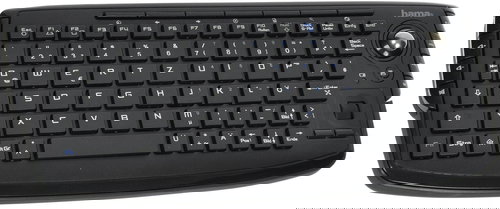Hama Wireless Keyboard with track ball (EN) - Keyboard - Main image