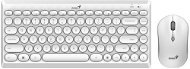 Genius LuxeMate Q8000 weiß - CZ/SK - Tastatur/Maus-Set