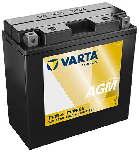 VARTA YT14B-BS, 13Ah, 12V - Motorcycle batteries - Main image