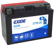 EXIDE ET9B-BS, 12V, 8Ah, 110A - Motorcycle batteries