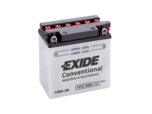 EXIDE BIKE Conventional 9Ah, 12V, EB9L-B / 12N9-3B (YB9L-B / 12N9-3B) - Motorcycle batteries - Main image
