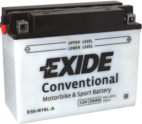 EXIDE BIKE Conventional 20Ah, 12V, Y50-N18L-A - Motorcycle batteries - Main image