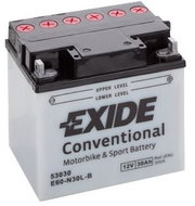EXIDE BIKE Conventional 30Ah, 12V, Y60-N30L-B - Motorcycle batteries