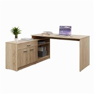 Nejlevnější nábytek Rohový psací stůl Nejby Turner 01, dub sonoma - Desk