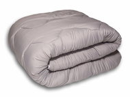 MyBestHome Prošívaná antialergická celoroční přikrývka ORSA MICRO HIT šedá 140x200 cm  - Přikrývka