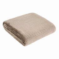 Mybesthome Microfibre Blanket CARLA Beige 150x200cm - Blanket