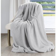 Mybesthome Microfibre Blanket SIMPLY Silver 150x200cm - Blanket