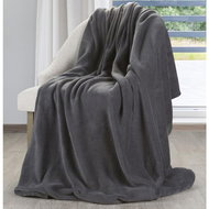 Mybesthome Microfibre Blanket SIMPLY Grey 150x200cm - Blanket