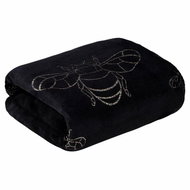 Mybesthome Microfibre Blanket BUMBLE Black 150x200cm - Blanket