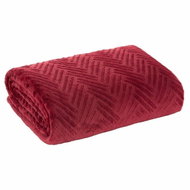 Mybesthome Microfibre Blanket SAMOA Burgundy 150x200cm - Blanket