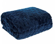 Mybesthome Microfibre Blanket ZORKA Dark Blue 150x200cm - Blanket