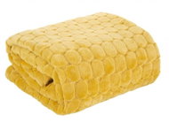 Mybesthome Microfibre Blanket ZORKA Mustard 150x200cm - Blanket