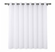 MyBestHome Voálová krátká záclona s kroužky Eden bílá 300 × 150 cm - Curtain