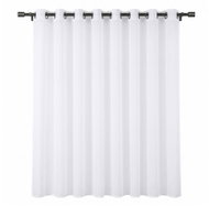 MyBestHome Voálová krátká záclona s kroužky Eden bílá 300 × 160 cm - Curtain