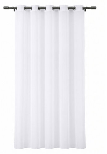 MyBestHome Voile Long Curtain with Eyelets Eden White 200 × 250cm - Curtain - Main image