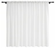MyBestHome Voálová krátká záclona s řasící páskou Julia bílá 300 × 150 cm - Curtain