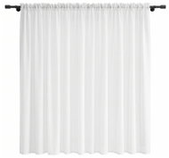 MyBestHome Voálová krátká záclona s řasící páskou Julia bílá 300 × 160 cm - Curtain