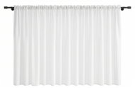 MyBestHome Voálová krátká záclona s řasící páskou Julia bílá 400 × 130 cm - Curtain
