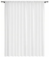 MyBestHome Voálová dlouhá záclona s řasící páskou Julia bílá 300 × 250 cm - Curtain