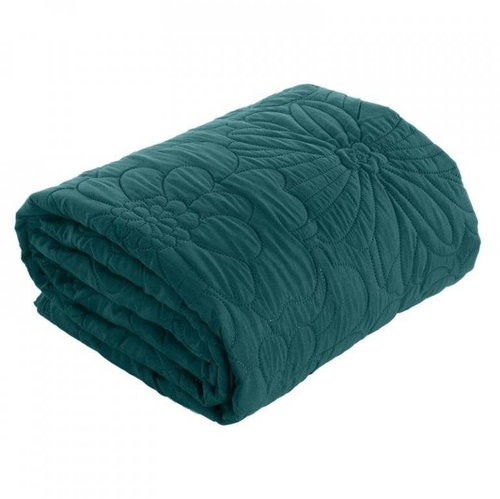 MyBestHome Bedspread ATLANTA 220x240 cm dark turquoise - Bed Cover - Main image