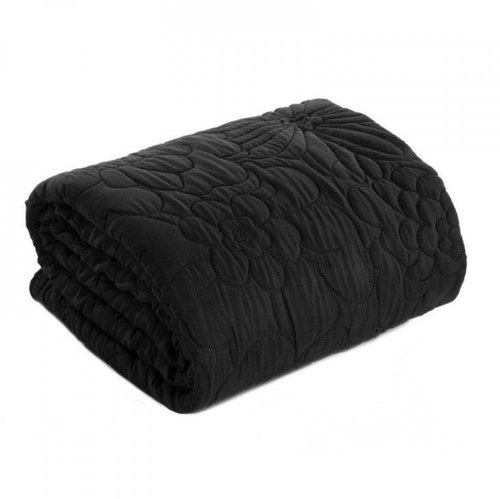 MyBestHome Bedspread ATLANTA 220x240 cm black - Bed Cover - Main image