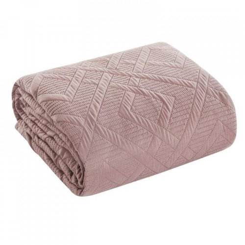 MyBestHome Bedspread ALMERIA 220x240 cm pink - Bed Cover - Main image