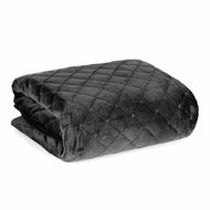 MyBestHome Bedspread RENE 220x240 cm black - Bed Cover