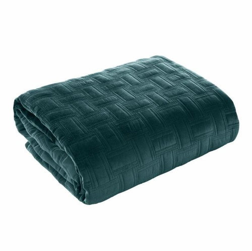MyBestHome Bedspread RAISA 220x240 cm dark turquoise - Bed Cover - Main image