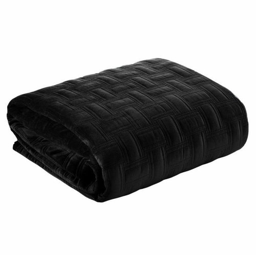 MyBestHome Bedspread RAISA 220x240 cm black - Bed Cover - Main image