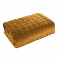 MyBestHome Bedspread RAISA 220x240 cm honey - Bed Cover