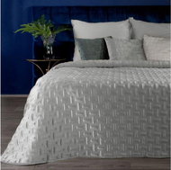 MyBestHome Bedspread RAISA 220x240 cm silver - Bed Cover