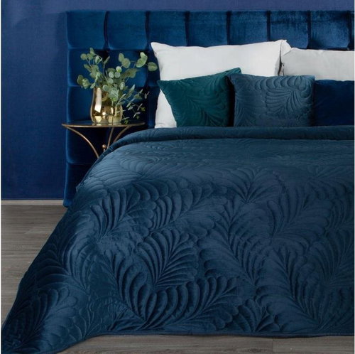 MyBestHome Bedspread PIETRO 220x240 cm blue - Bed Cover - Main image