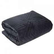 MyBestHome Bedspread RAINIER 220x240 cm black - Bed Cover