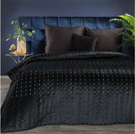 MyBestHome Bedspread WHITNEY 220x240 cm black - Bed Cover