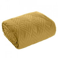 MyBestHome SAN LUIZ bedspread 220x240 cm mustard/mustard - Bed Cover