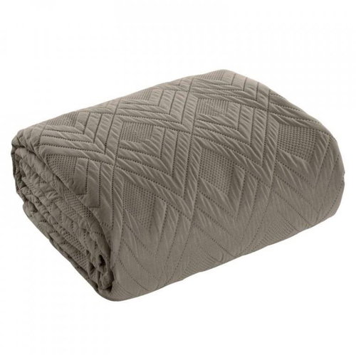 MyBestHome Bedspread SAN LUIZ 220x240 cm dark beige - Bed Cover - Main image