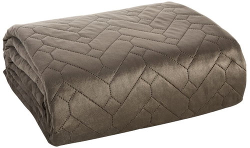 MyBestHome Bedspread KAILA 220x240 cm brown - Bed Cover - Main image