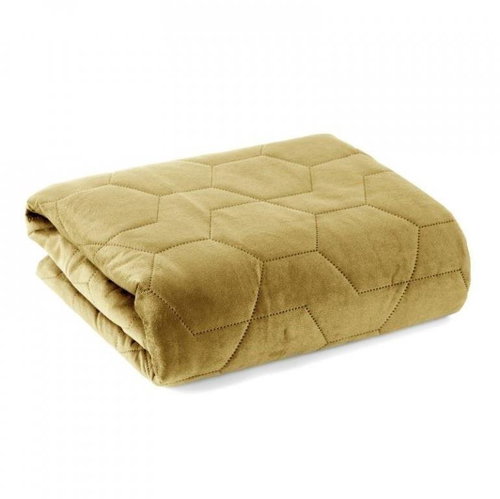 MyBestHome Bedspread ARIANNA 220x240 cm honey - Bed Cover - Main image