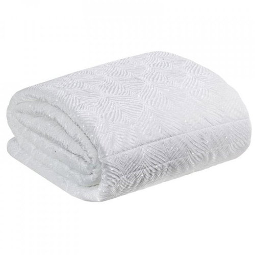MyBestHome Bedspread ALBERTO 220x240 cm white - Bed Cover - Main image