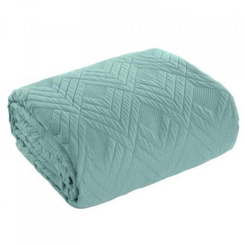 MyBestHome Bedspread SAN LUIZ 220x240 cm turquoise - Bed Cover - Main image