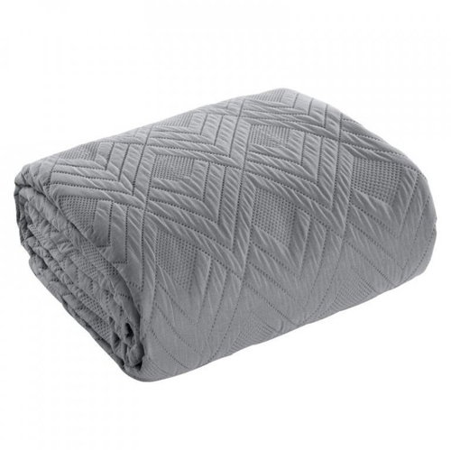 MyBestHome Bedspread SAN LUIZ 220x240 cm grey - Bed Cover - Main image