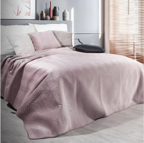 MyBestHome Bedspread SOHO 220x240 cm powder pink - Bed Cover - Main image