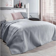 MyBestHome Bedspread SOHO 220x240cm Silver - Bed Cover