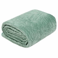 MyBestHome Bedspread FLORISA 220x240 cm turquoise/mint - Bed Cover